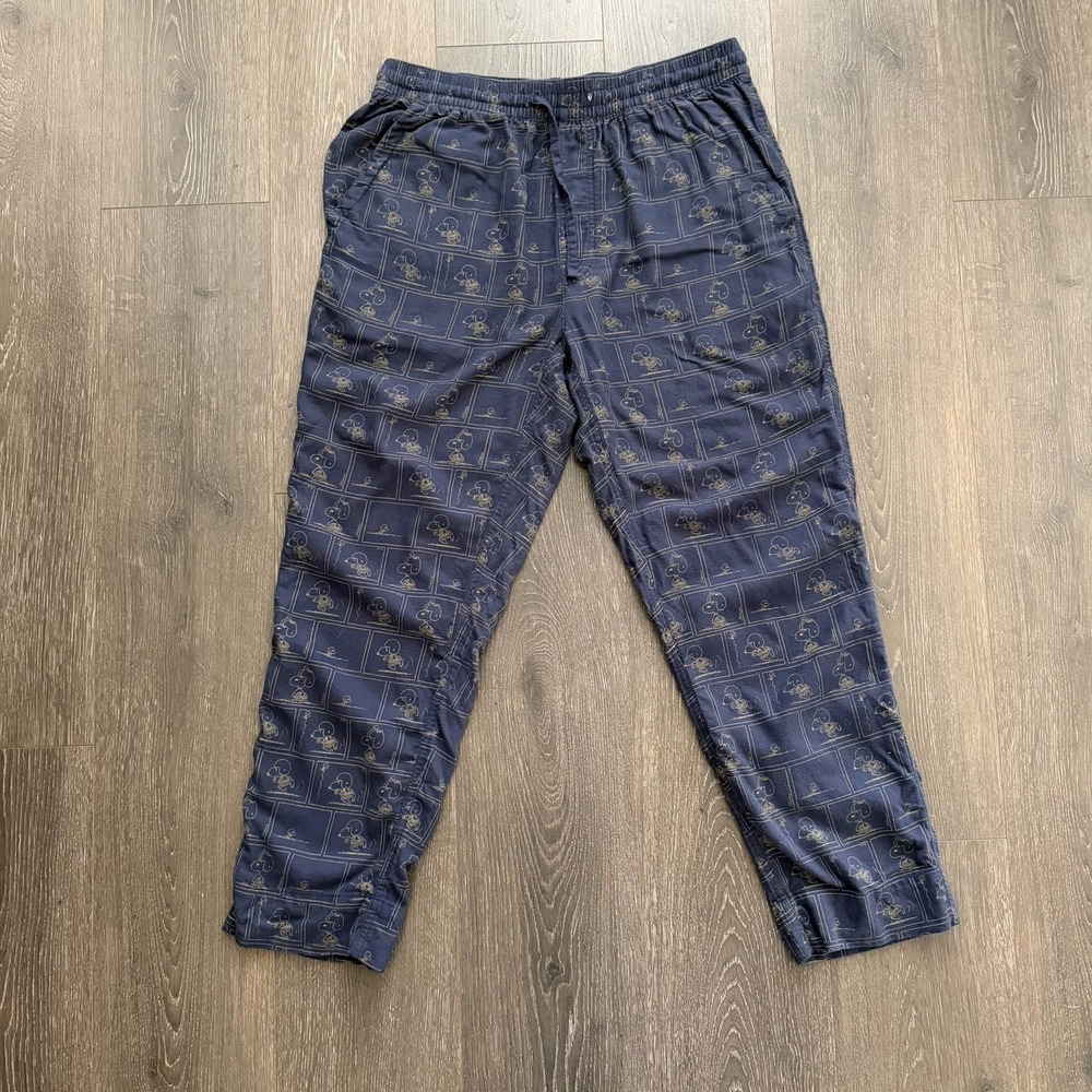 American Eagle‎ Flannel Pajama Pants M Peanuts Snoopy Football Sleep Loungewear
